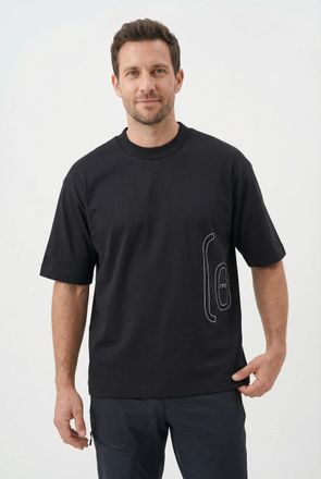 F.lli Campagnolo Oversize-Shirt CMP, Herren, Gr. XXL, nero, dove gr, Obermaterial: 100% Baumwolle, Shirts Oversize-Shirt, Oversize-Schnitt, sportlicher Stil, f&uuml;r Sport