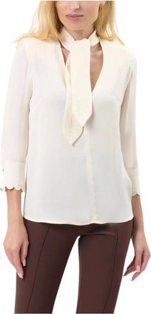 Elisabetta Franchi Mujer, Blusas y Camisas, Beige, Talla: M