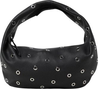 Khaite Leren Clutch met Oogjesdetail - Dames - Handtassen - Zwart - ONE Size - Leer - Tassen
