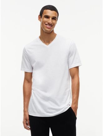 Tommy Hilfiger Mens Cotton Classics V-Neck Undershirt 3-Pack - White - XL