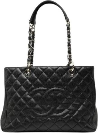 Chanel Pre-owned Grand Shopping Tote - Dames - Vintage Shopper - Zwart - ONE Size - Leer - Vintage