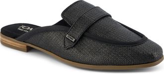 Toms Lynette Mule in Black Raffia at Nordstrom, Size 6.5