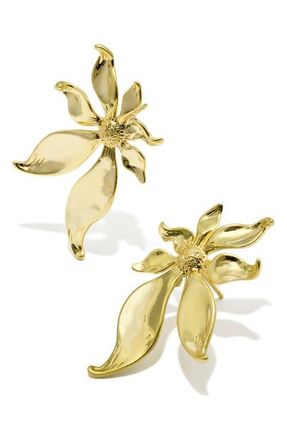 Kendra Scott Anya Flower Stud Earrings in Gold at Nordstrom