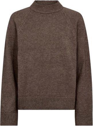 Co'Couture Dames, Truien, Bruin, Maat: M Acryl