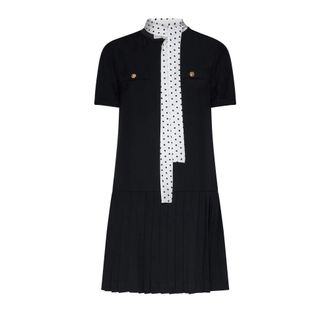 Silvian Heach Jurk met sjaaldetail - Dames - Korte kleedjes - Zwart - 2XS - Kleedjes