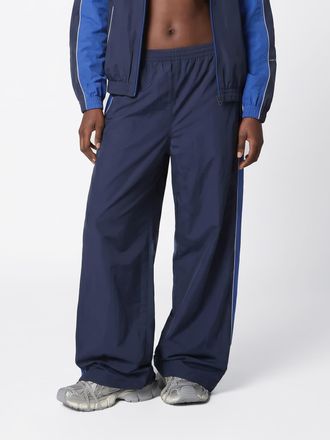 Balenciaga Wide-Leg Technical Fabric Trousers with Elastic Waistband