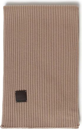 Max Mara Geribbelde wollen sjaal - Dames - Accessoires - Bruin - Maat: ONE Size Wol
