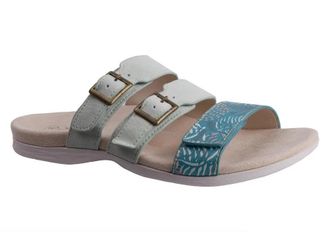 Spenco Revitalign Sandals Womens Aqua Sea Adjustable Straps Slide GAL520