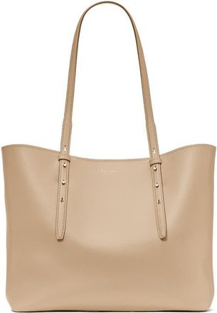 Kate Spade New York do it all fine grain leather tote in Timeless Taupe at Nordstrom