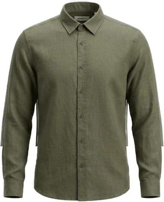 40weft Casual Shirt - Heren - Casual Overhemden - Groen - S - Overhemden
