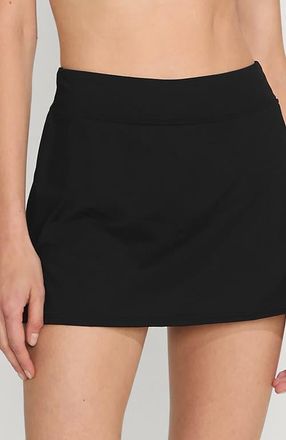 Lands End Mini Swim Skirt in Black at Nordstrom, Size 16