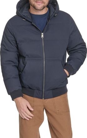 Levi's Quilted Puffer Hoodie Bomber Jacket in Navy at Nordstrom, Size Xx-Large