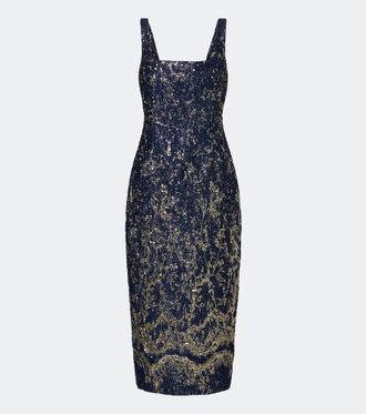 SIMKHAI Virette jacquard cocktail dress