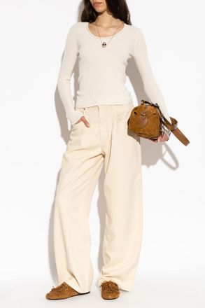 Isabel Marant Top Selenie, Womens, Cream