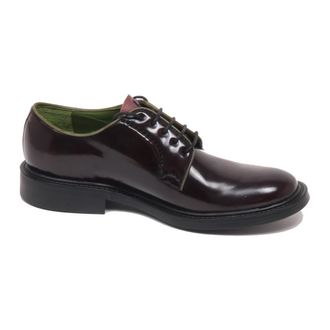 Breco's Bordeaux Scratched Schoen Italiaans Model - Heren - Nette schoenen - Rood - 41 1/2 EU - Schoenen