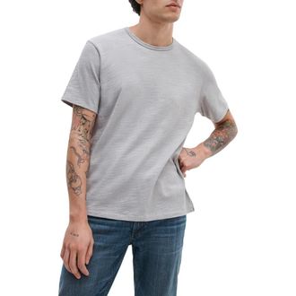 Rag & Bone Classic Flame Slub Cotton T-Shirt in Slate Grey at Nordstrom, Size Xx-Large
