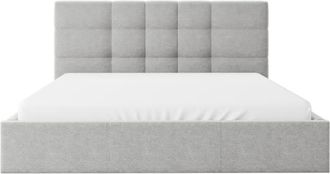 Pascal Morabito Cama con canapé abatible poliéster gris claro 180 x 200 cm