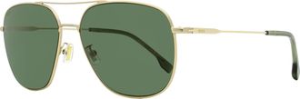 BOSS Boss Mens Lightweight Navigator Sunglasses B1557/O/F/S AOZQT Matte Gold 62mm
