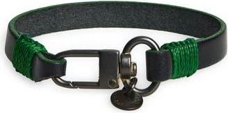 Caputo & Co. Mens Contrast Edge Leather Bracelet in Black at Nordstrom Rack