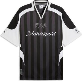 Puma BMW M Motorsport Lifestyle Short Sleeve Jersey in Puma Black at Nordstrom, Size Xx-Large