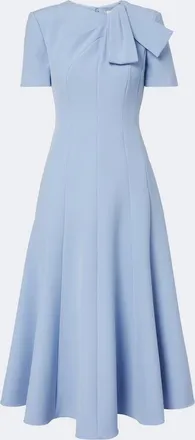 Roland Mouret Bow-detail cr&ecirc;pe cocktail dress