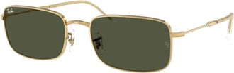 Ray-Ban Rb 3746 Zonnebril in Goud en Groen - unisex - Zonnebrillen - Geel - 59 MM - Accessoires