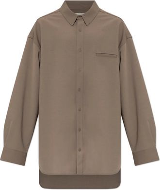 Entire studios Entire Studios, Overhemden, Heren, Beige, L, Wol, Shirt Met Zak