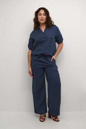 Cream Casual broek Loose fit blue