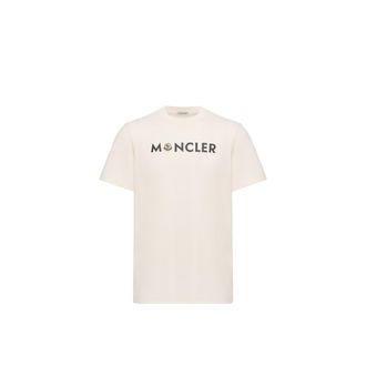Moncler Moncler Logo Cotton T-shirt, Men, White, Size: 3xl