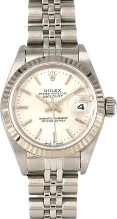 Rolex Pre-owned Datejust Acciaio Oro Bianco - - Pre-owned - Donna - Grigio - ONE SIZE