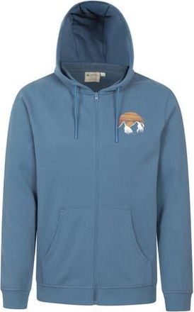 Mountain Warehouse Circle Mountain Drawcord Full Zip Hoodie in Light Blue at Nordstrom, Size Xxx-Large