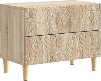 vidaXL Mesita De Noche Roble Sonoma 62 X 34,5 X 48 Cm Vidaxl