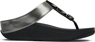 FitFlop Fitflop Womens Halo Bead Circle Metallic Sandals - Size UK 6