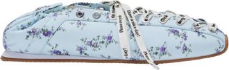 Ganni Instappers met veters - Dames - Ballerinas - Blauw - 36 EU - Polyester - Schoenen