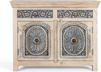 Giner&Colomer Aparador tallado artesanalmente con dos cajones y dos puertas