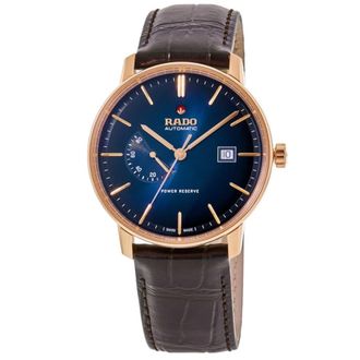 Rado Coupole Automatic Power Reserve Blue Dial Leather Strap Mens Watch R22879215