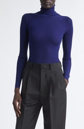 Jil Sander Slim Fit Wool Sweater in High Tide at Nordstrom, Size 40