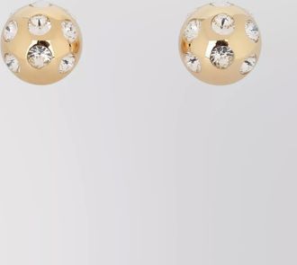 Jacquemus crystal-embellished hoop earrings
