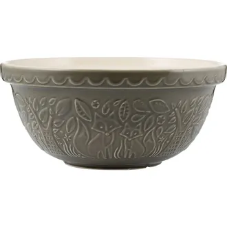 Mason Cash In The Forest Fox Size 12 Mixing Bowl, Gray, 4.25 Quart in Grey at Nordstrom
