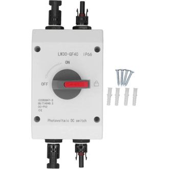 OEM Interruptor Aislador De Cc Fotovoltaico De 32 A, Caja Combinadora De Sistema Solar Ip66, Interruptor Aislado Para Sistema De Energ&iacute;a Solar, Veh&iacute;culos 