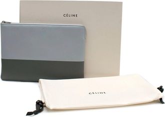 Celine Bi-Colour Blue Pochette
