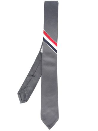 Thom Browne Corbata cl&aacute;sica en jacquard Rwb de algod&oacute;n y seda