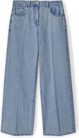 Motivi Wide Leg Jeans - Dames - Wijde Broeken - Blauw - S - Katoen - Broeken