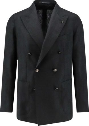 Tagliatore Blazer doppiopetto a spina di pesce - - Jackets - Uomo - Nero - L
