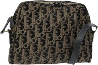 Dior Pre-owned Cross Body Bags, female, Brown, Size: ONE SIZE Pre-owned Trotter Canvas Shoulder Bag