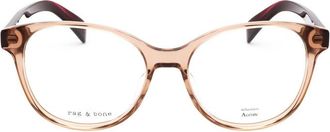 Rag & Bone Ladies Brown Round Eyeglass Frames RNB3068/G-1