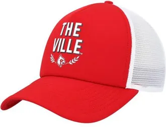 adidas Mens adidas Red Louisville Cardinals Phrase Foam Front Trucker Adjustable Hat at Nordstrom