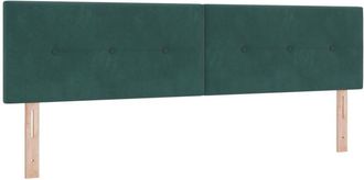 vidaXL Cabecero Montaje En La Pared Verde Oscuro 180 Cm Terciopelo Vidaxl