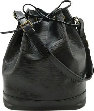 Louis Vuitton Black Leather Noe (Authentic Pre-Loved)