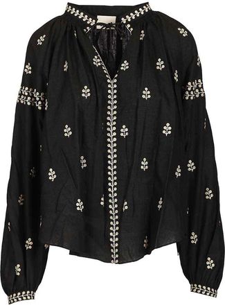 Isabel Marant Rodis Blouse In Embroidered Tussar Silk